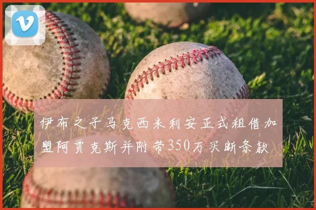 伊布之子马克西米利安正式租借加盟阿贾克斯并附带350万买断条款