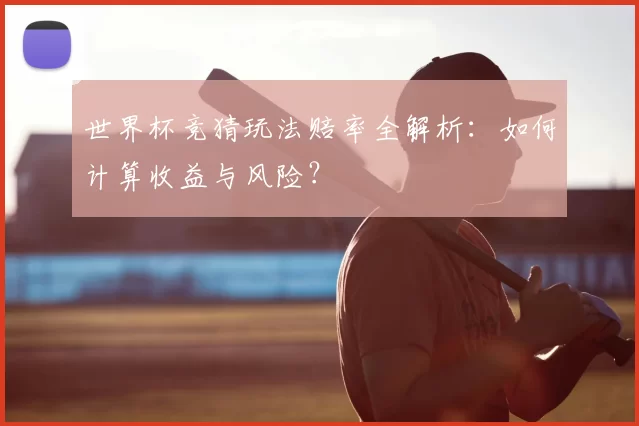 世界杯竞猜玩法赔率全解析：如何计算收益与风险？